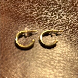 NWOT Elegant Gold Hoop Earrings